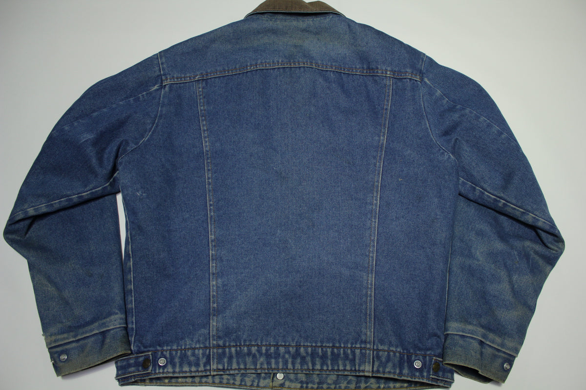 Key Imperial Blanket Lined Made in USA Corduroy Pocket Collar Vintage Jean Trucker Jacket