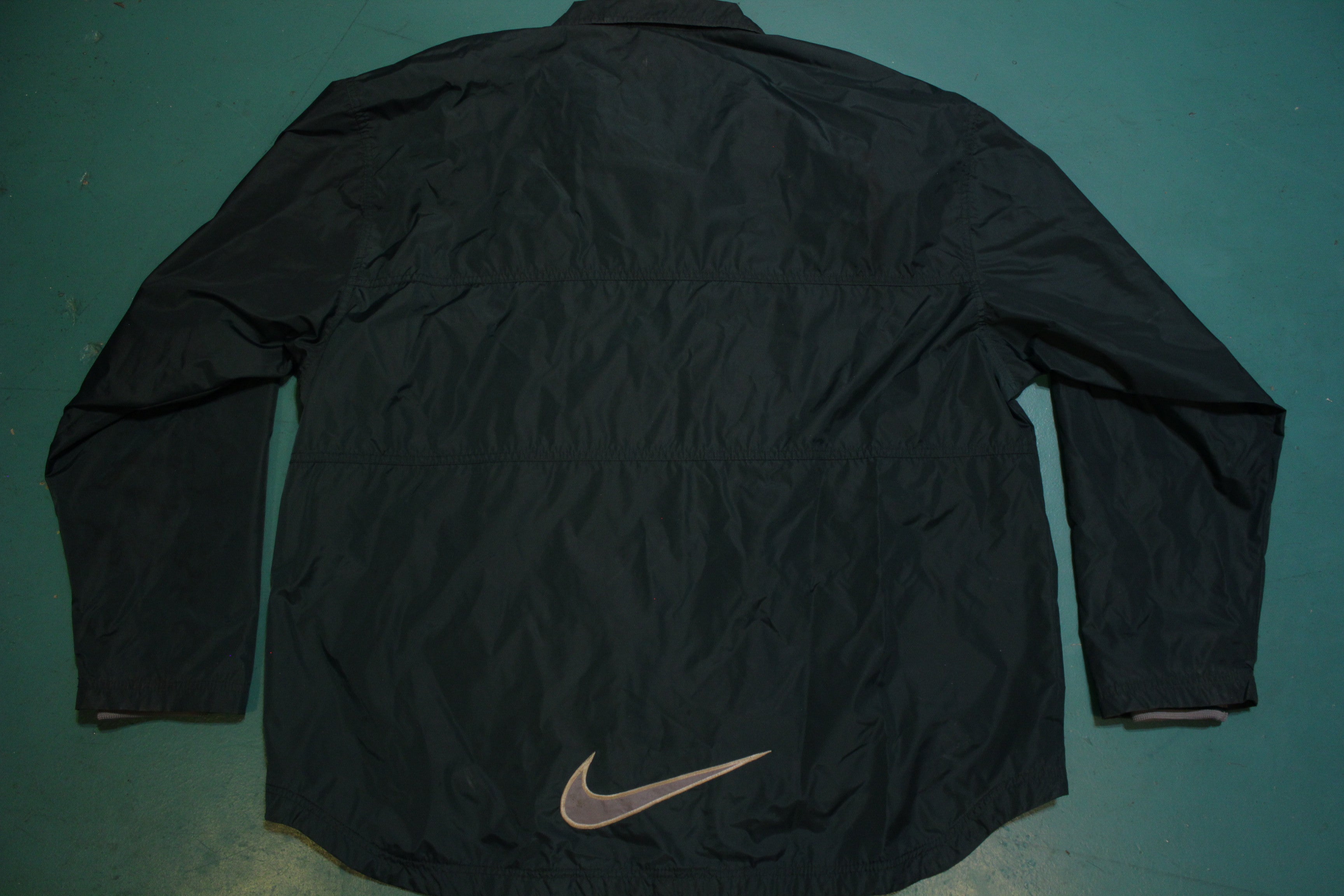 Hunter Green 90's Nike Swoosh Vintage Windbreaker Jacket