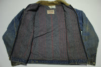 Walls Blizzard Pruf Blanket Lined USA Corduroy Pocket Collar Vintage Jean Trucker Jacket