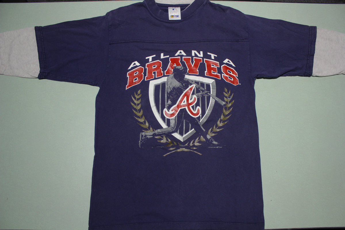 Atlanta Braves 1993 Vintage 90s Gold Sparkle T-Shirt