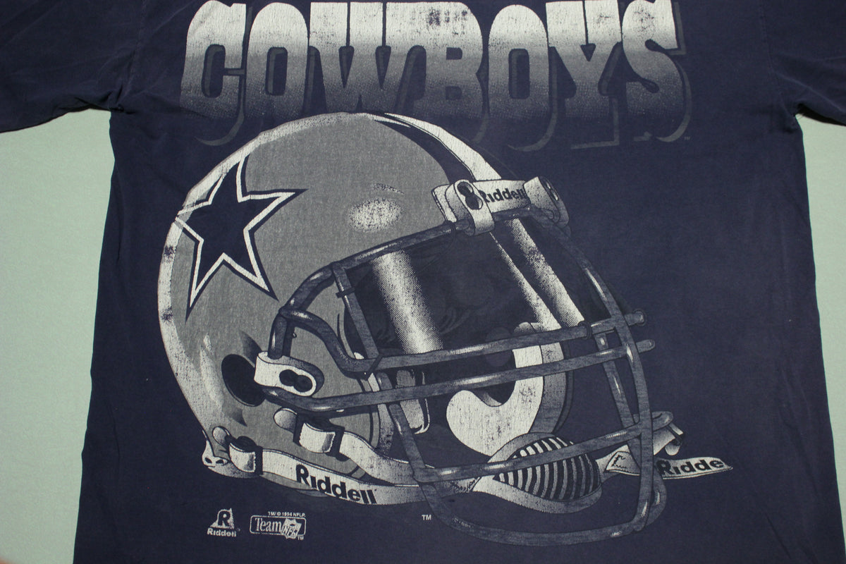 Dallas Cowboys Vintage 1994 Giant Riddell Helmet 90s T-Shirt