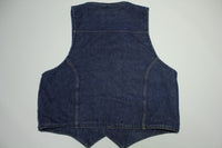 Dickies Vaquero Made in USA 70s Vintage Sherpa Lined Denim Jean Jacket Work Vest