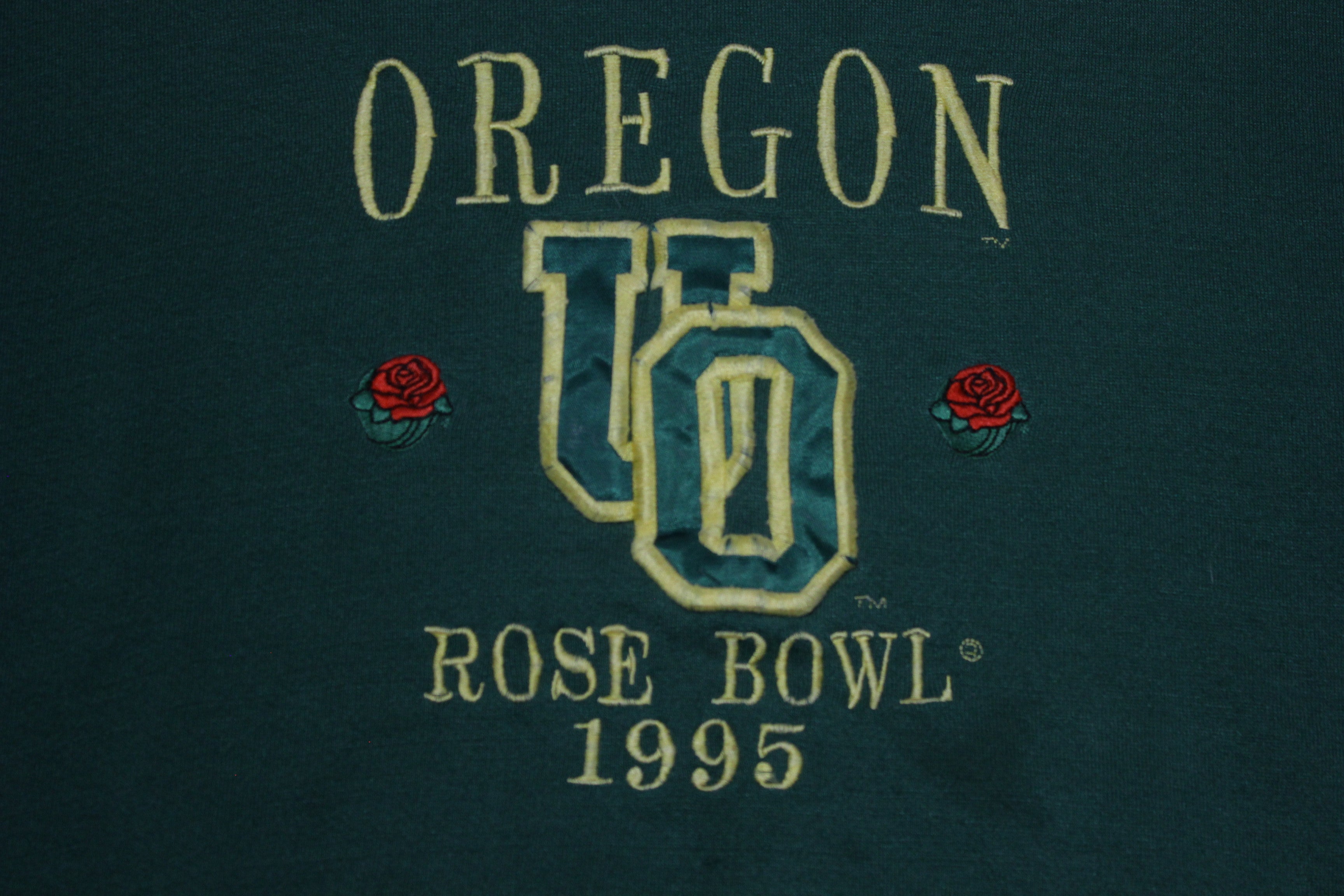 Vintage Jansport Oregon Ducks Rose shops Bowl 1995 Crewneck Sweatshirt