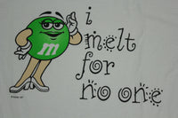 M&M Green Candy Vintage 90's I Melt For No One Snack T-Shirt