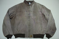 Carhartt J14 BLZ CMT Gray Santa Fe Western Insulated Quilt Lined USA Made Work Jacket