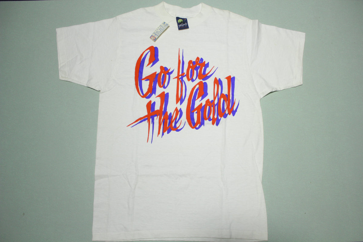 Go For The Gold Vintage 80's Deadstock NWT T-Shirt