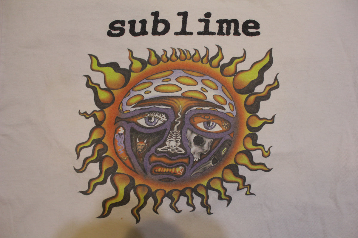 Sublime Skunk Records Long Beach CA 90's Vintage Crewneck Concert T-shirt