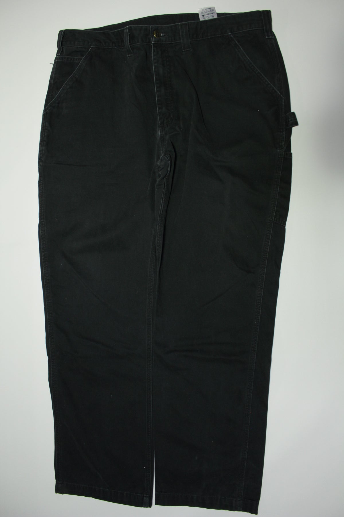 Carhartt B324 BLK Washed Twill Cargo Construction Work Pants