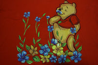 Winnie the Pooh Bear Vintage Smelling Flowers 90s T-Shirt