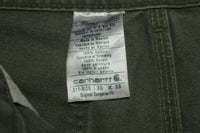 Carhartt B11 Dungaree Fit Duck Wash Canvas Work Construction Pants