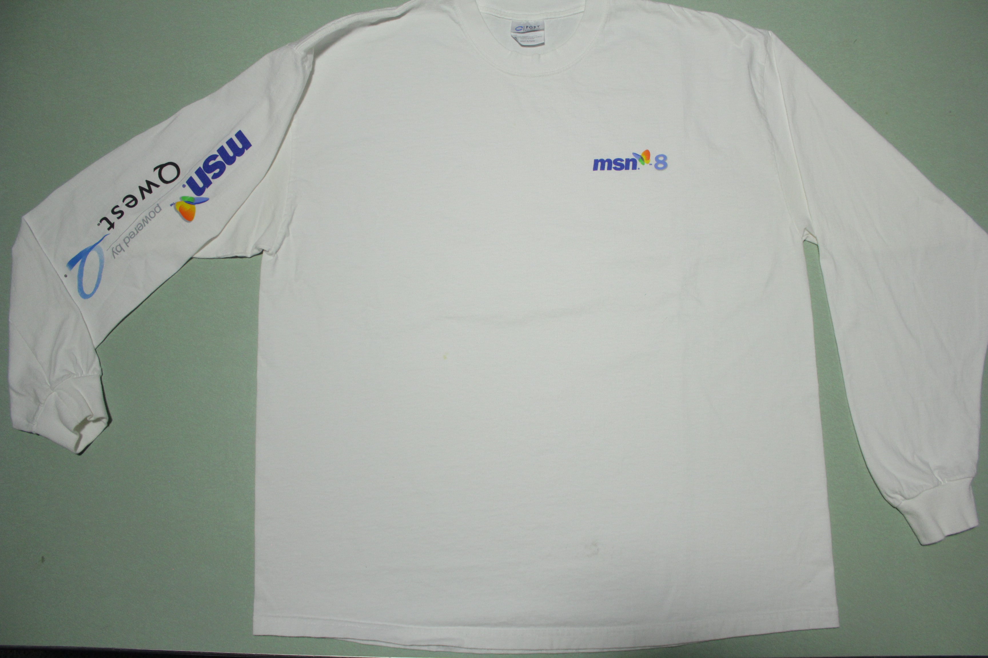 MSN 8 Vintage 2002 Microsoft Windows Software Long Sleeve T-Shirt