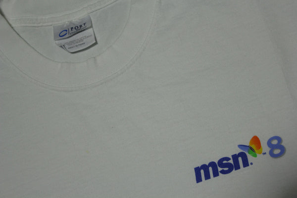 MSN 8 Vintage 2002 Microsoft Windows Software Long Sleeve T-Shirt