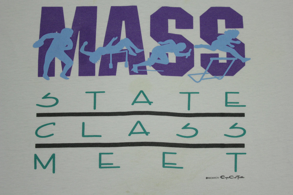 Mass State Class Meet Vintage 90s Track & Field T-Shirt