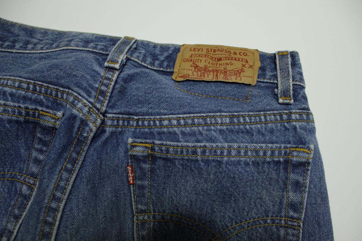 Levis 501xx Red Tab Vintage 90s Button Fly Denim Grunge Rocker Jeans