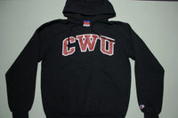 CWU Central Washington University Vintage 90's Champion Hoodie Sweatshirt
