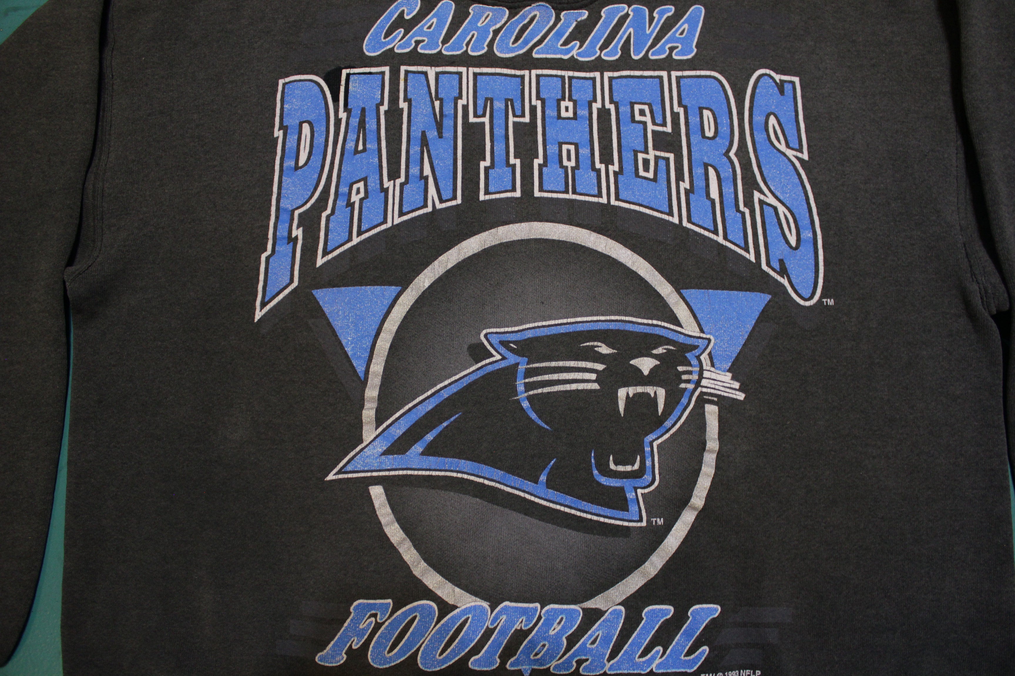 Vintage carolina panthers on sale sweatshirt