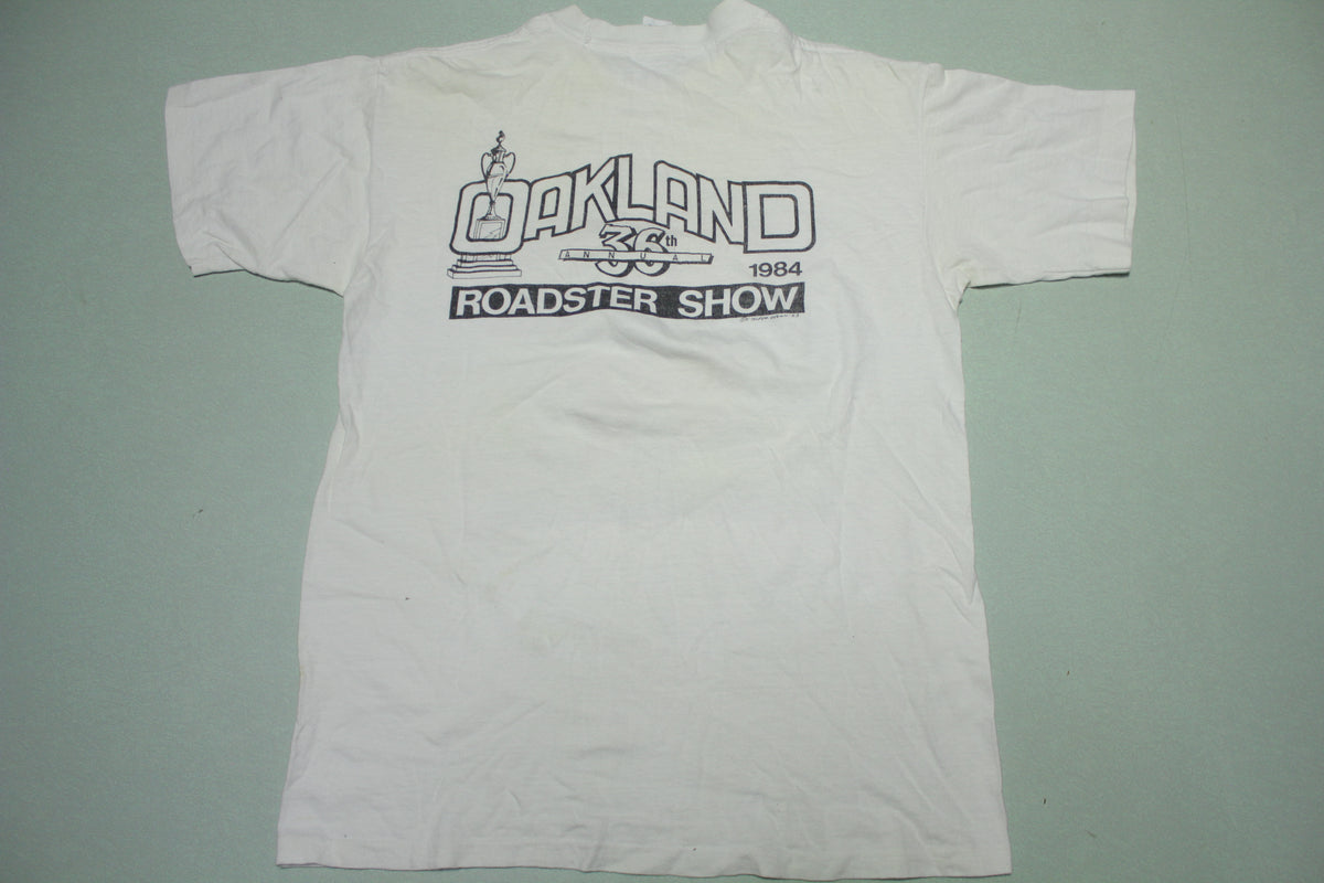Oakland 1984 Roadster Show Vintage 80's Dick Williams Chuck Lombardo Hot Rod T-Shirt