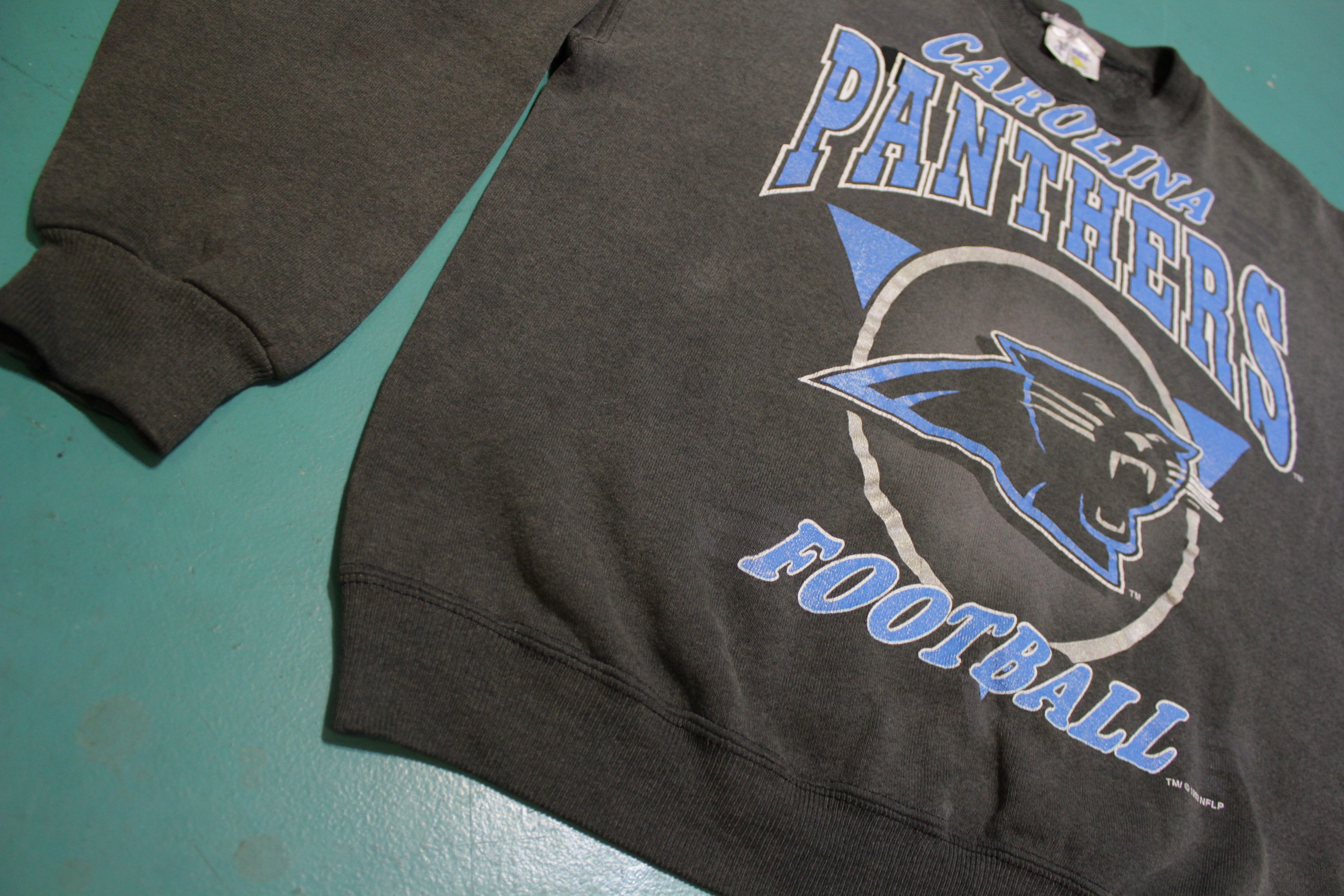 Carolina panthers crewneck sweatshirt hot sale