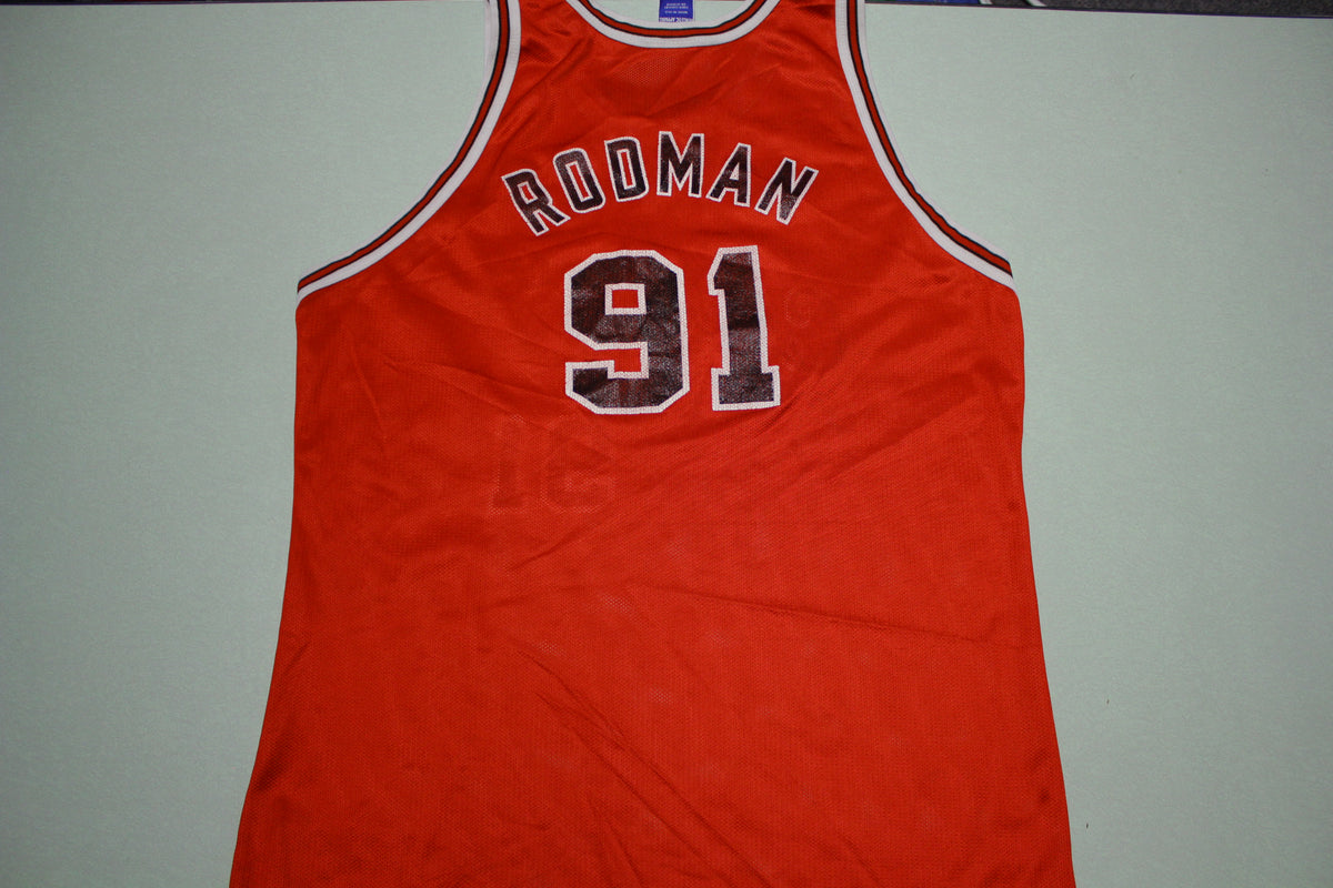 NBA Dennis Chicago Bulls Champion Jersey Dennis Rodman # 91 Free