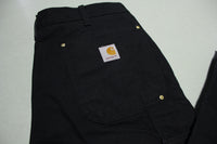 Carhartt B01 Double Knee Front Work Construction Utility Pants BLK Made in USA 00