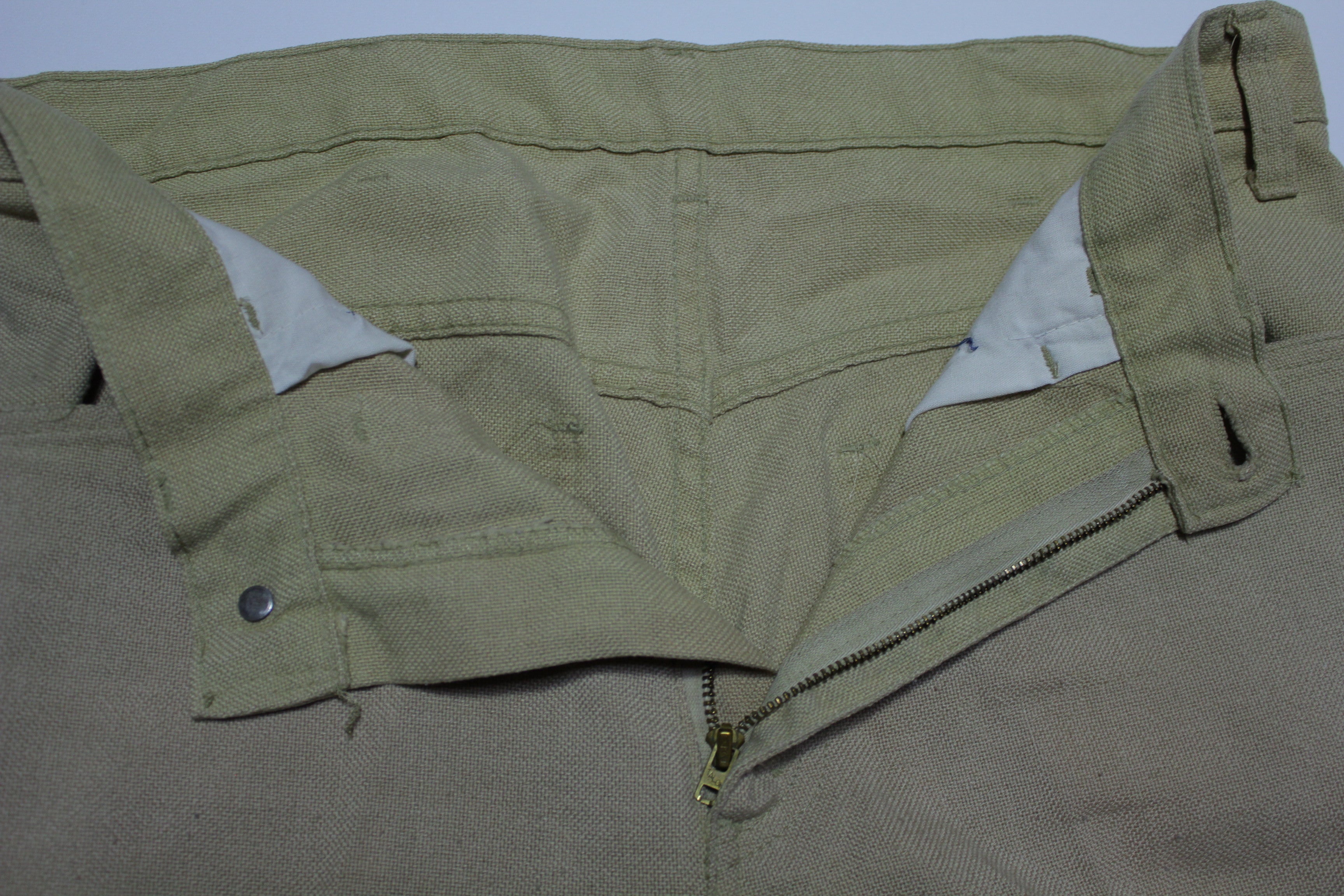 Levis Big E Talon 42 Zipper Sta Prest Casual 1960's Pants