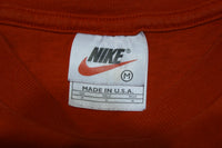 Nike Soccer Just Do It 90's Made in USA Vintage 1990s Red T-shirt