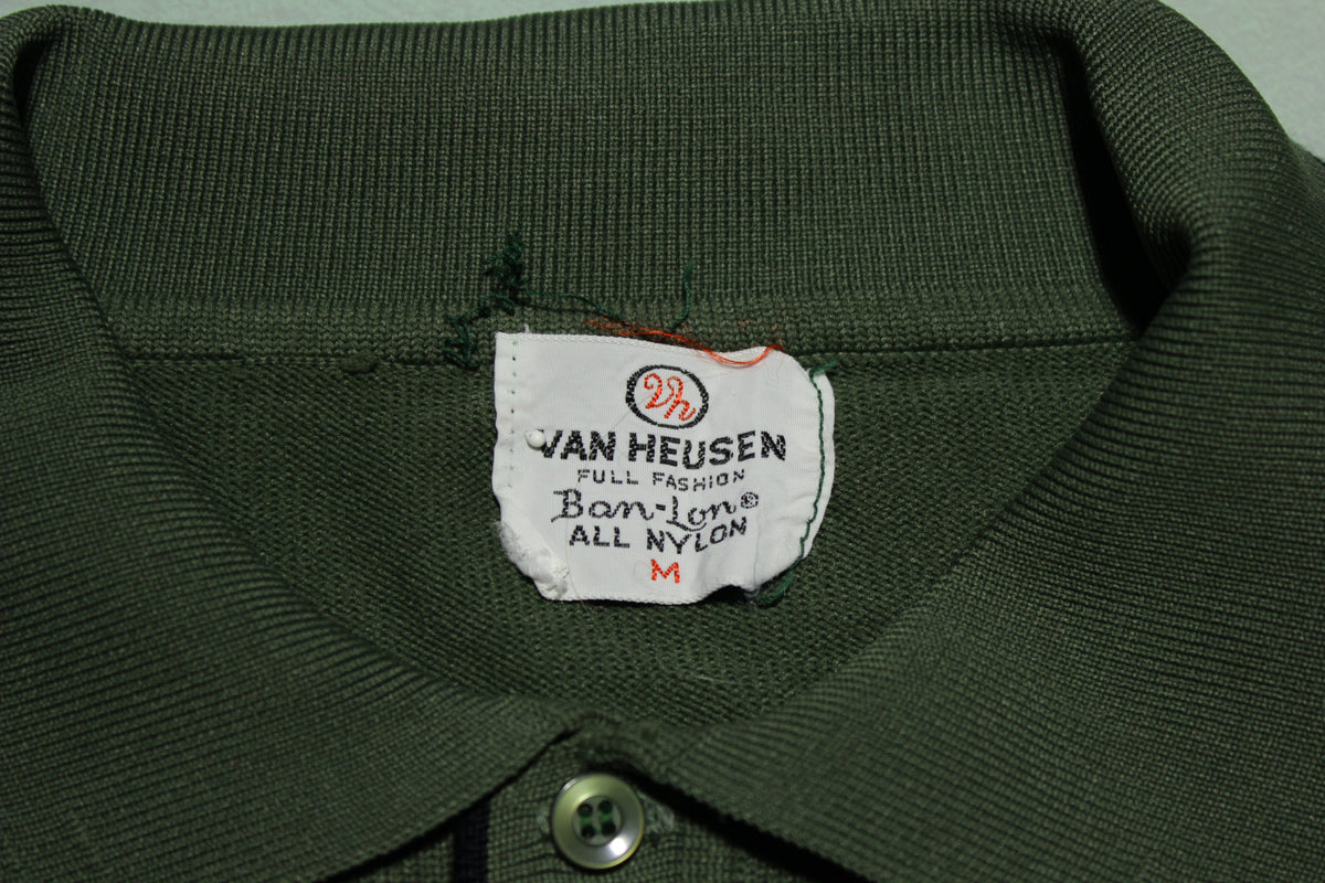 Van Heusen Full Fashion Ban Lon All Nylon Polo Shirt
