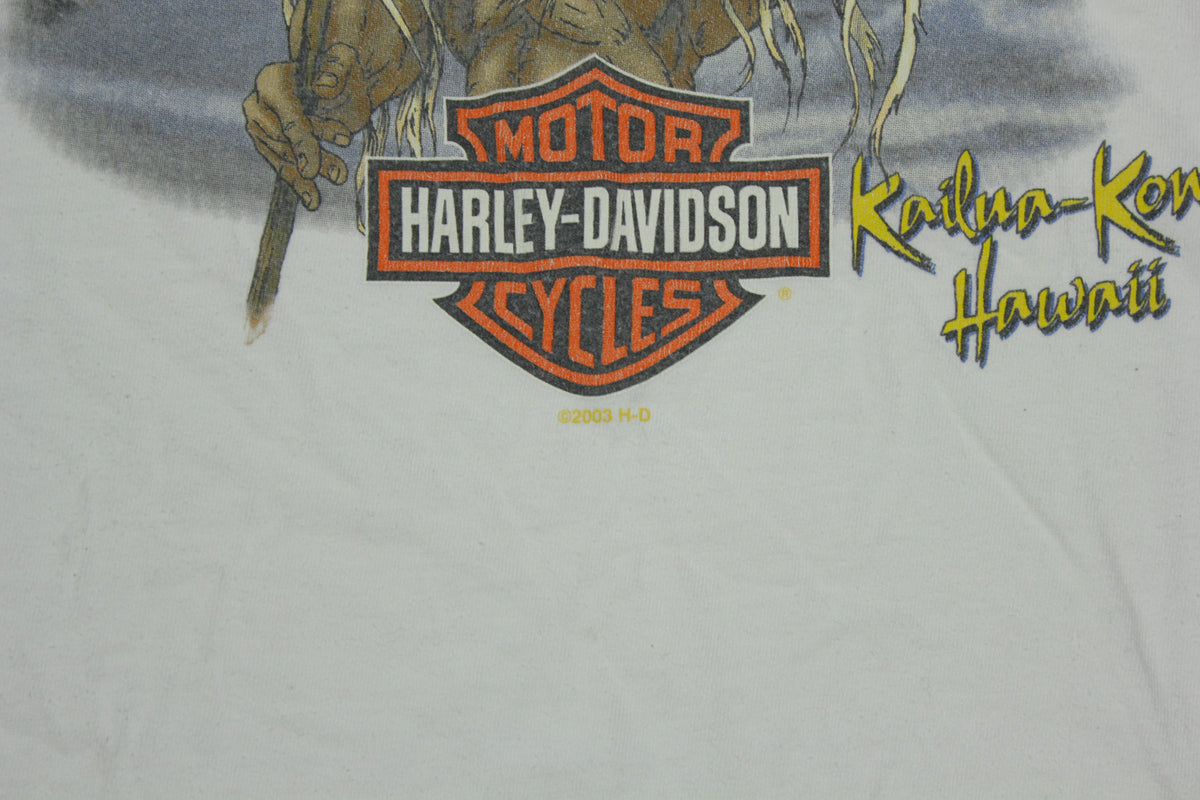 Kona Vintage Hawaii Kailua Harley Davidson 2003 USA Made T-Shirt