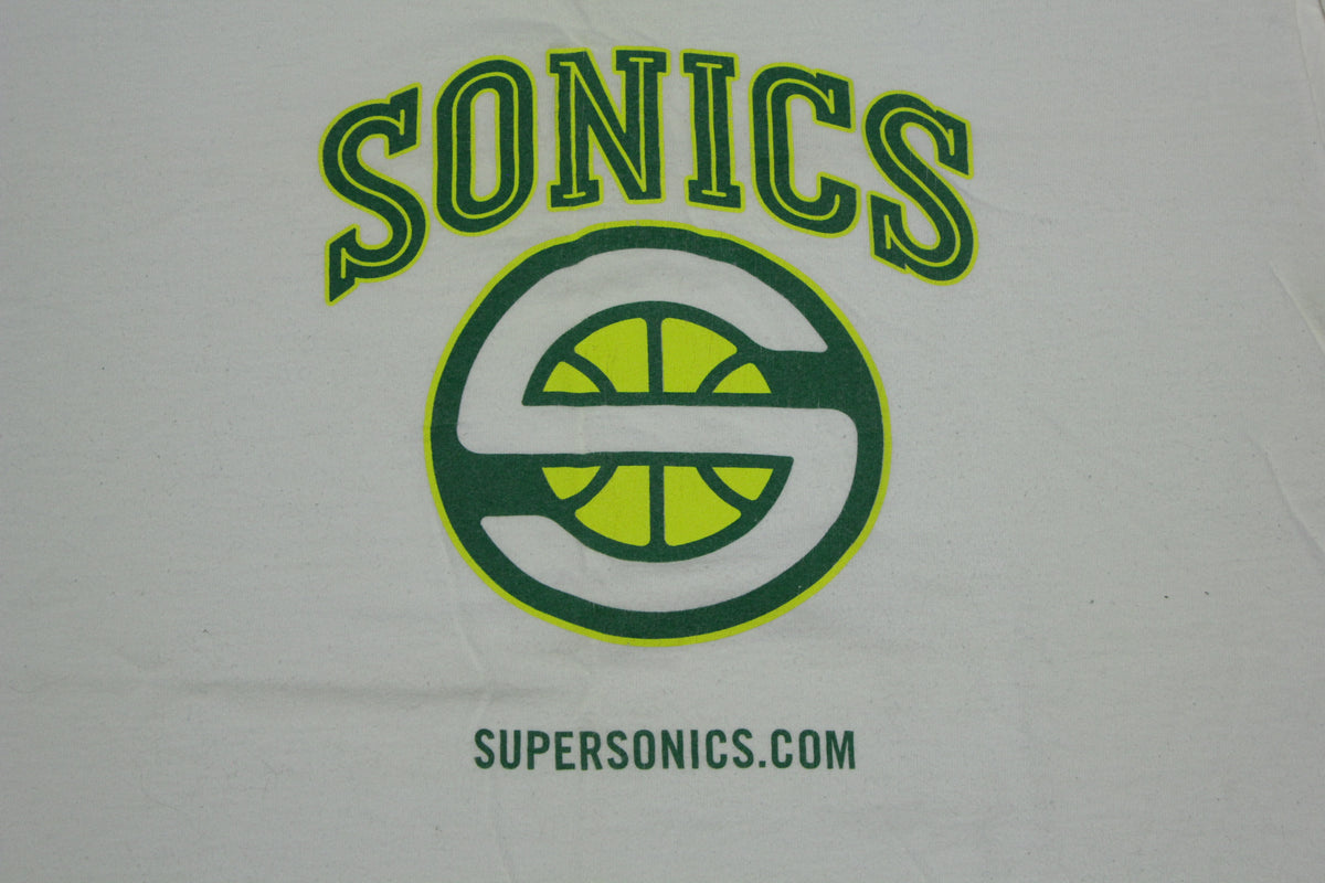 Seattle Sonics Early 2000's Vintage Sprite Sleeve Hit NBA T-Shirt