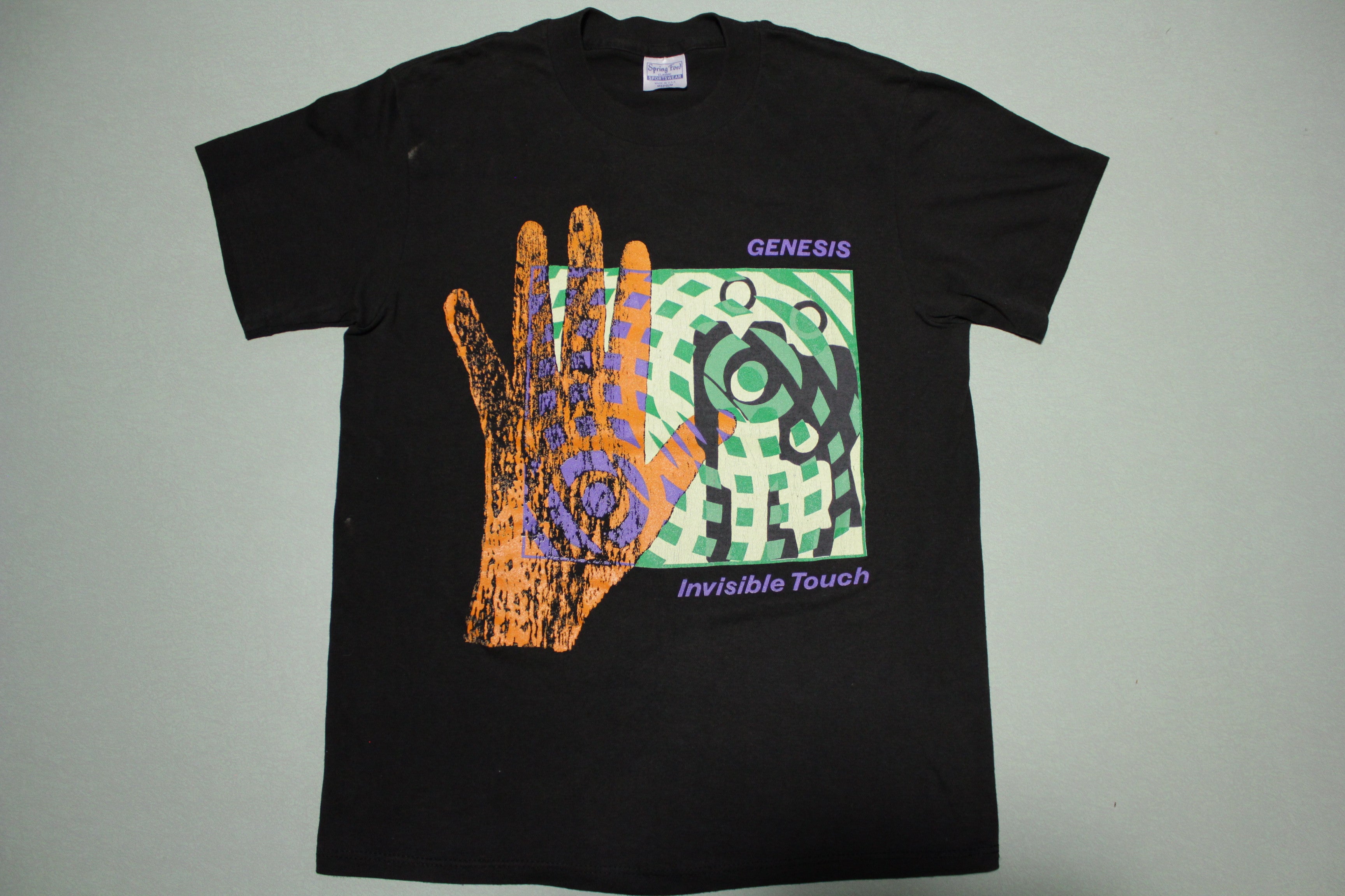 Genesis Invisible Touch 1987 Tour Vintage Spring Ford T-Shirt