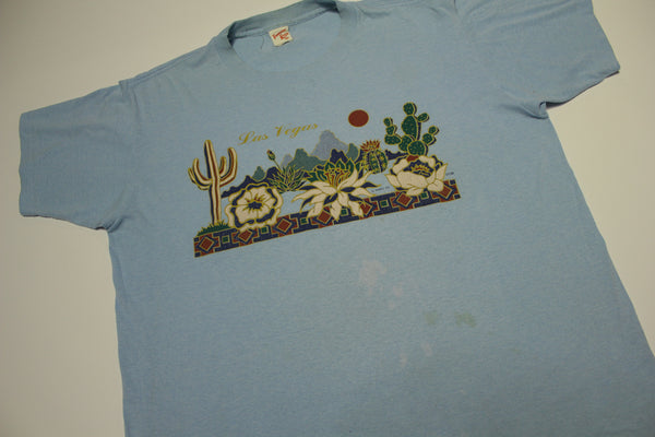 Las Vegas Desert Cactus Vintage 80's Tennessee River Thin Soft Tourist T-Shirt