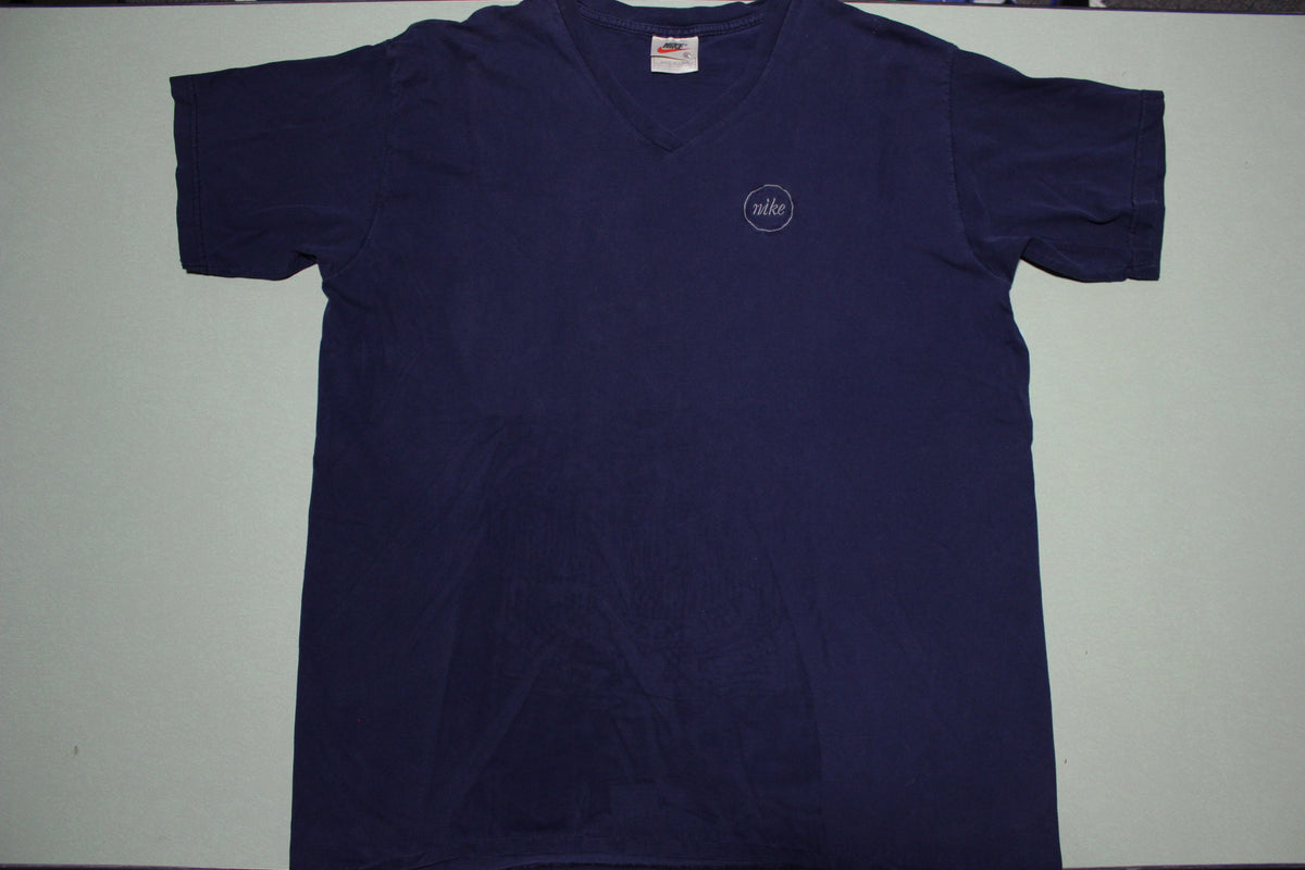 Nike 90's Made in USA V-Neck Embroidered Hit Basic T-Shirt