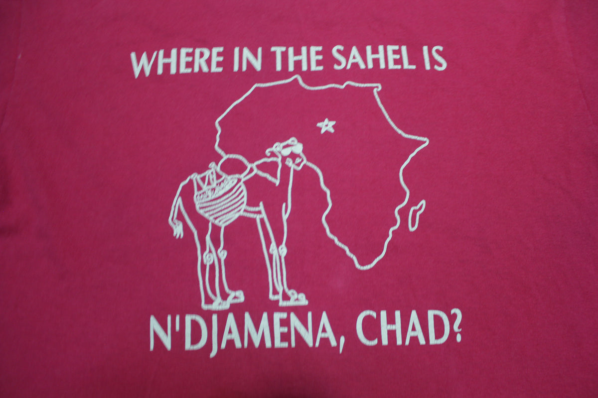Where in the Sahell is N'Djamena Chad?? Thin Soft Tourist T-Shirt