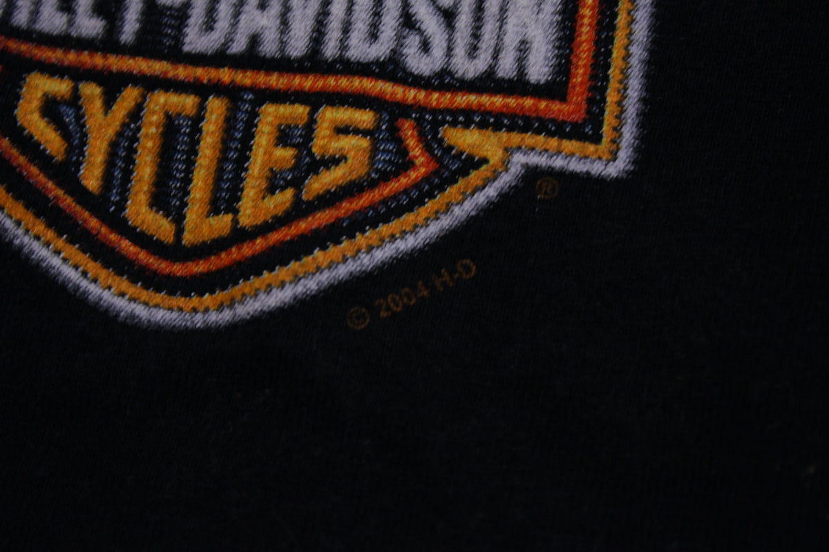 Harley Davidson Motor Cycles 2004 Made in USA Vintage T-shirt