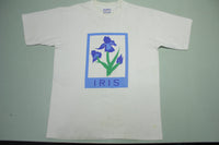 Iris Flower Vintage 90's All Sport Made in USA Grandma T-Shirt