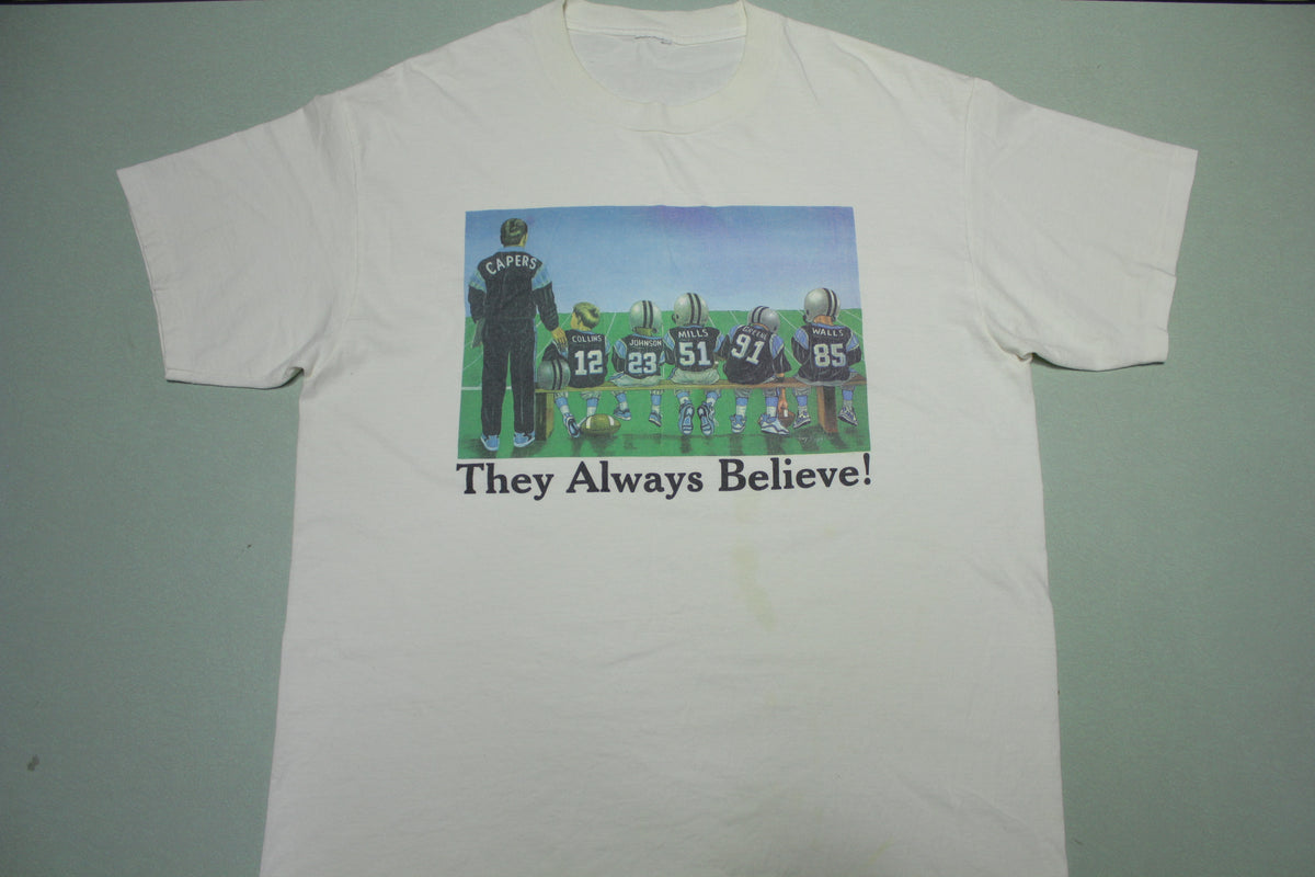 North Carolina Panthers Capers Collins Johnson Mills Greene Walls Vintage 90's T-Shirt