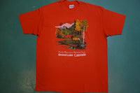 Grand Lake Colorado Forest Elk Scene Rocky Mountain National Park Vintage 80's T-shirt