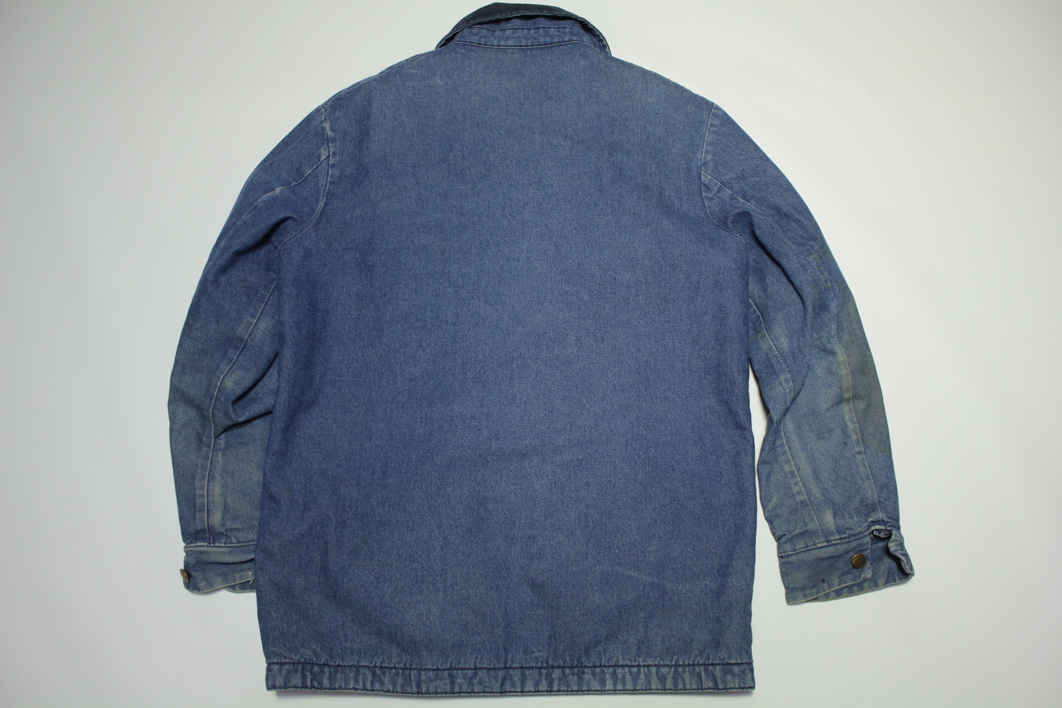 Big Ben Wrangler Vintage 80's Prison Chore Denim Work Coat Jean