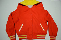 Kamiakin Braves Vintage 80s TM Athletics Zip Hood Wool Lettermans Jacket