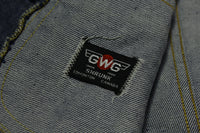 GWG Canada Dark Wash 70's Four Pocket Snap Canadian Denim Jean Jacket