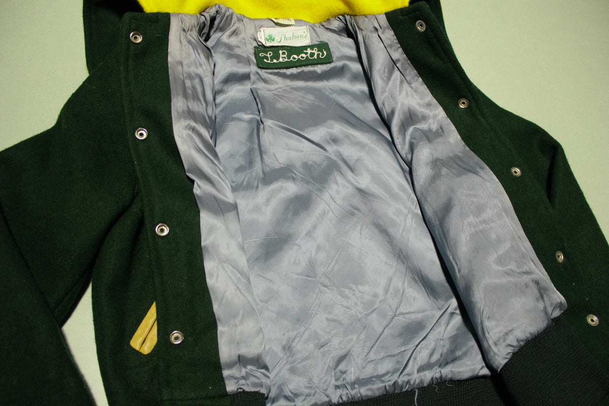 Richland Bombers Vintage 1983 80's Zip Hood Lettermans Jacket