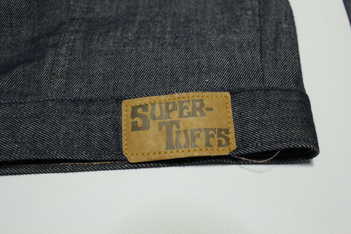 Super Tuffs Dark Wash 70's Two Pocket Snap Denim Jean Jacket