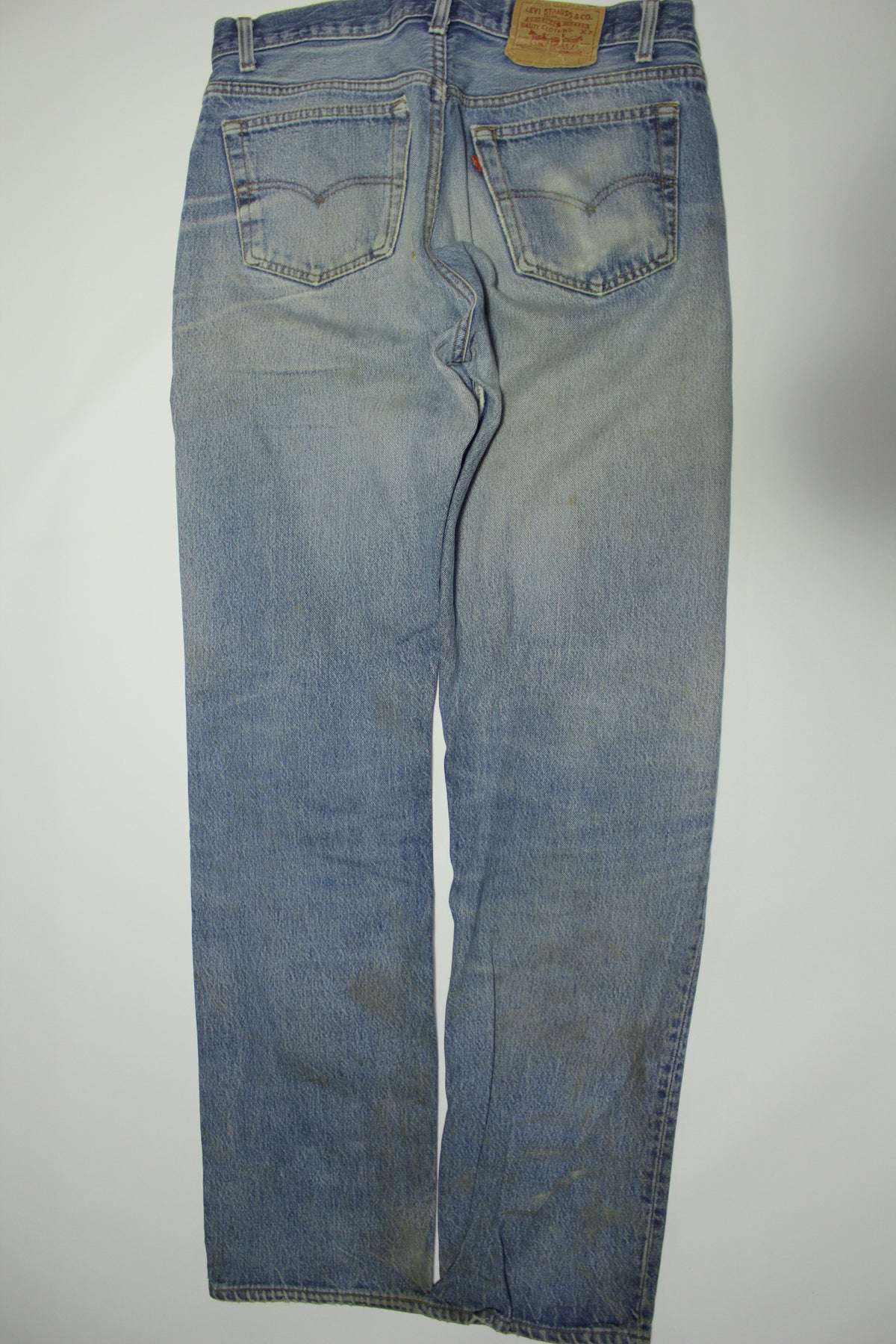 Levis 501xx Red Tab Vintage 80s Button Fly Denim Grunge Rocker Jeans