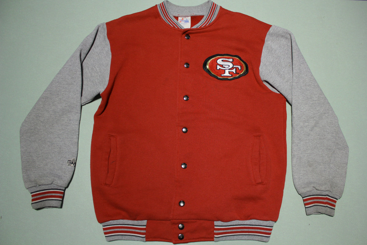 San Francisco 49ers Vintage 80's USA Majestic Snap Bomber Jacket
