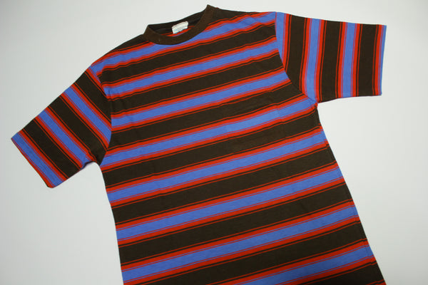 MW JCPenneys Vintage 70's Brady Bunch Striped Single Stitch Groovy Surf Skate T-Shirt