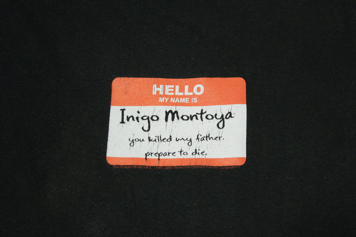 Princess Bride Inigo Montoya Killed My Father Nametag Movie Promo T-Shirt