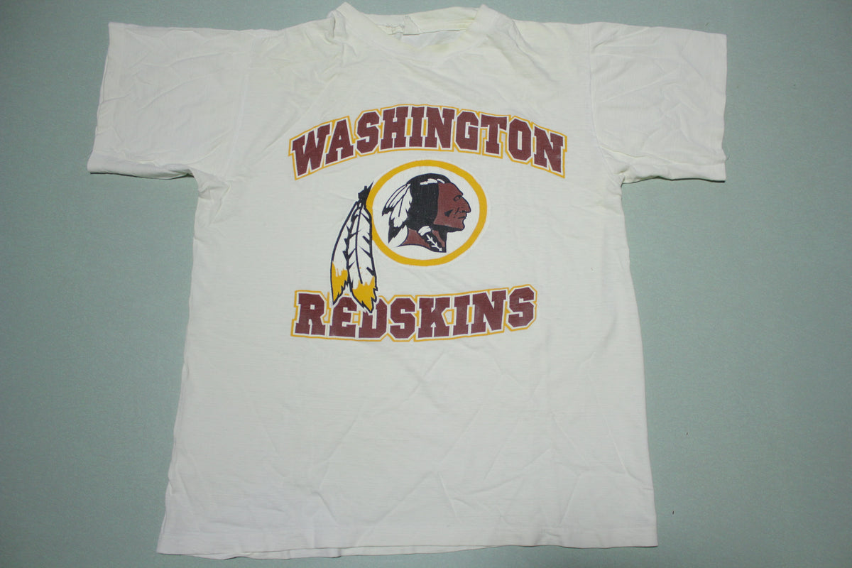 Washington Redskins Vintage Single Stitch 1980's Football NFL T-Shirt