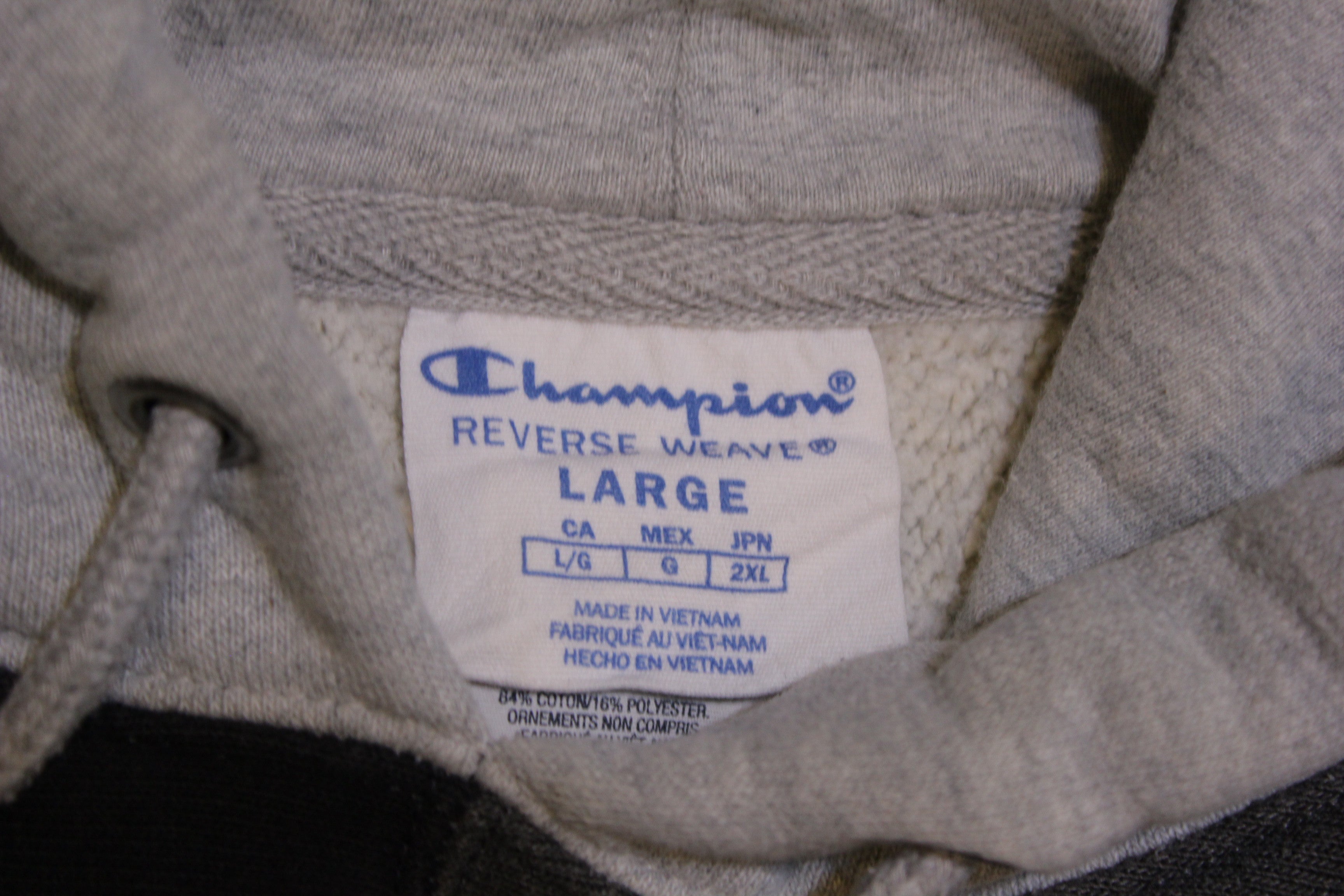 Champion Vintage Reverse Weave Colorblock Hooded Sweatshirt ...