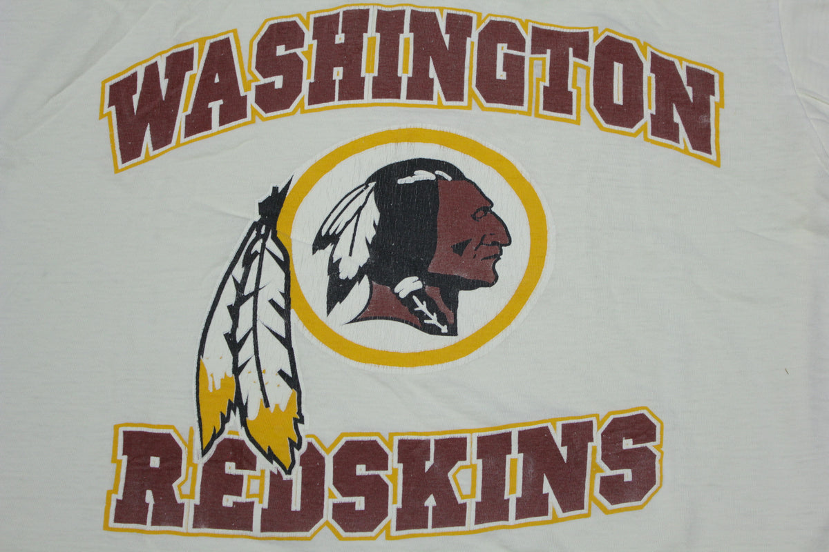 Washington Redskins Vintage Single Stitch 1980's Football NFL T-Shirt