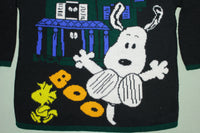 Snoopy Woodstock Vintage 80's Boo Haunted Black Halloween Ugly Sweater